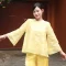 Set voan thêu Bồ Công Anh | Set đồ cao cấp - Màu vàng 17 Set voan thêu Bồ Công Anh