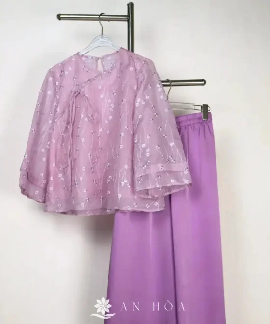 Set voan thêu Bồ Công Anh