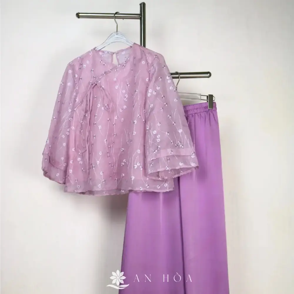 Set voan thêu Bồ Công Anh