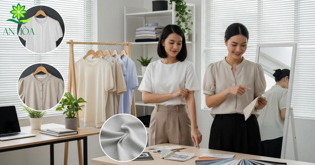 Việc chọn chất liệu, cổ và form áo cộc tay để mặc đi làm cũng rất quan trọng