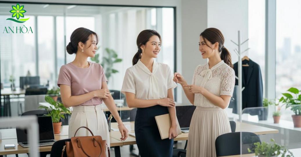 Có nhiều kiểu áo cộc tay nữ phù hợp cho phụ nữ văn phòng lựa chọn