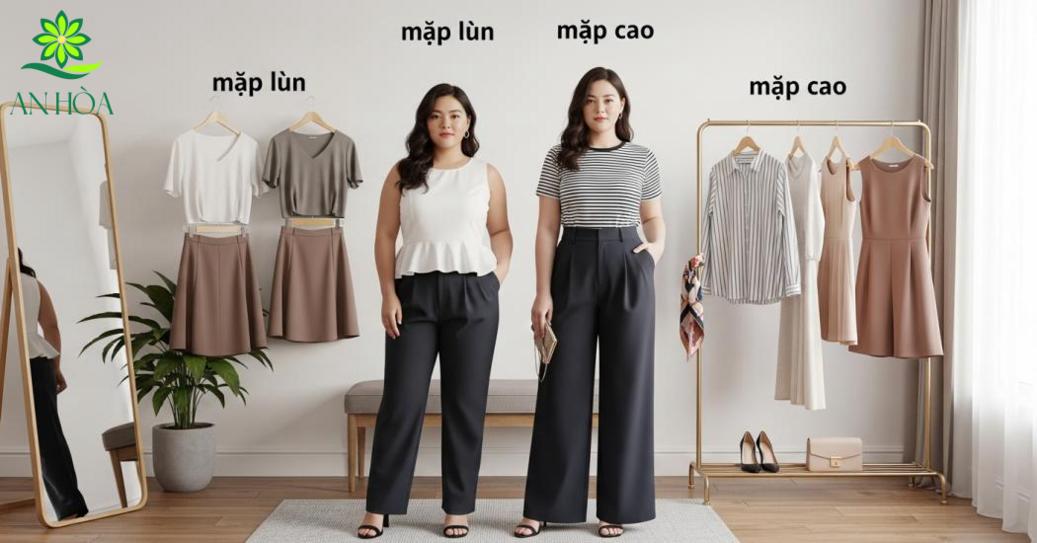 Phối đồ theo dáng & chiều cao (mập cao, mập lùn) Cách phối đồ cho người mập theo dáng người và chiều cao