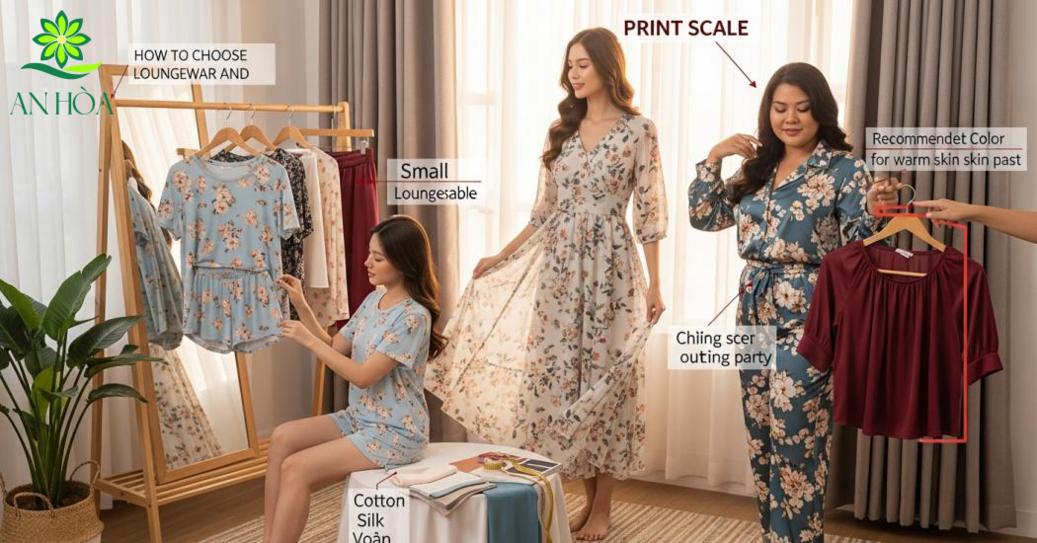 Cách chọn đồ bộ hoa cho dáng người và mục đích: mặc nhà mát lạnh, dạo phố