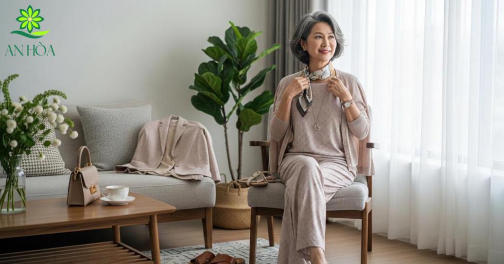 Màu sắc, hoa văn và cách phối để giữ vẻ thanh lịch tuổi trung niên
