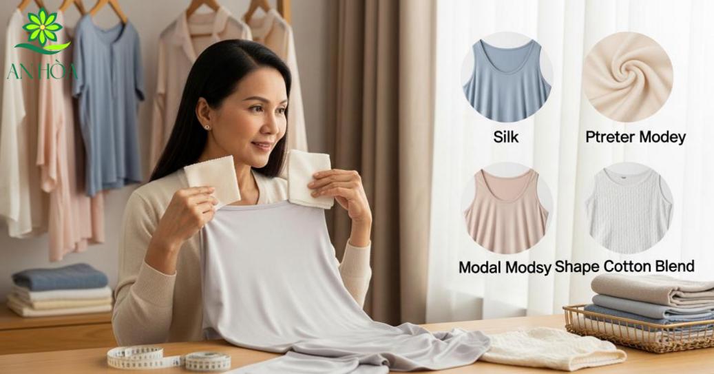 Tiêu chí chọn đồ bộ nữ trung niên theo chất liệu và công năng