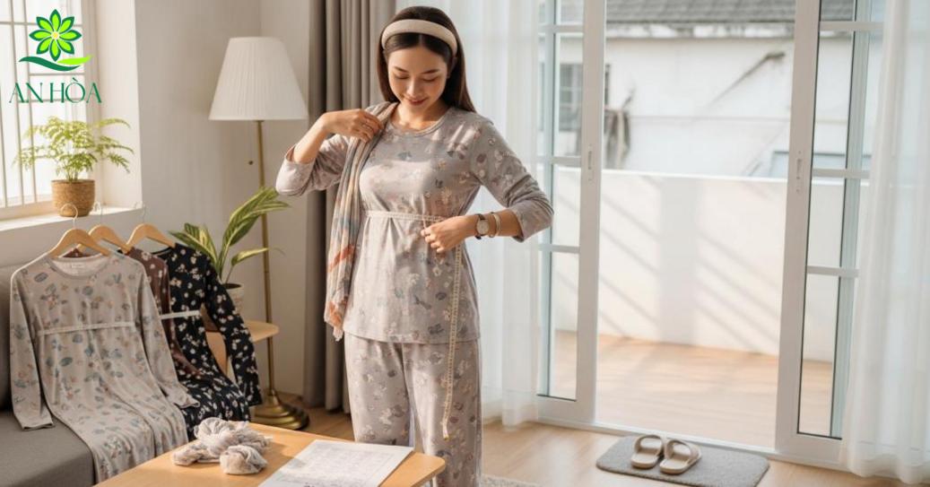 Chọn size, kiểu và cách phối đồ với đồ bộ thun mặc nhà dài