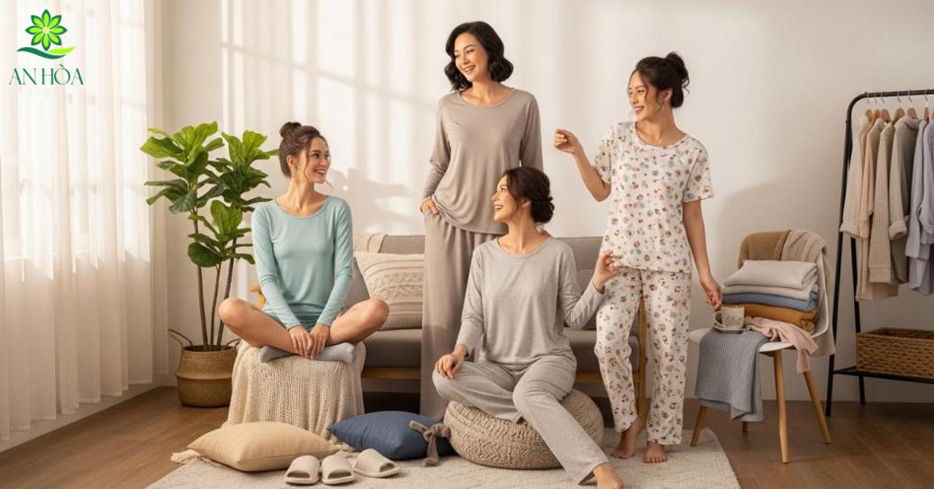 Các kiểu đồ bộ nữ phổ biến hiện nay (kiểu đồ bộ nữ)