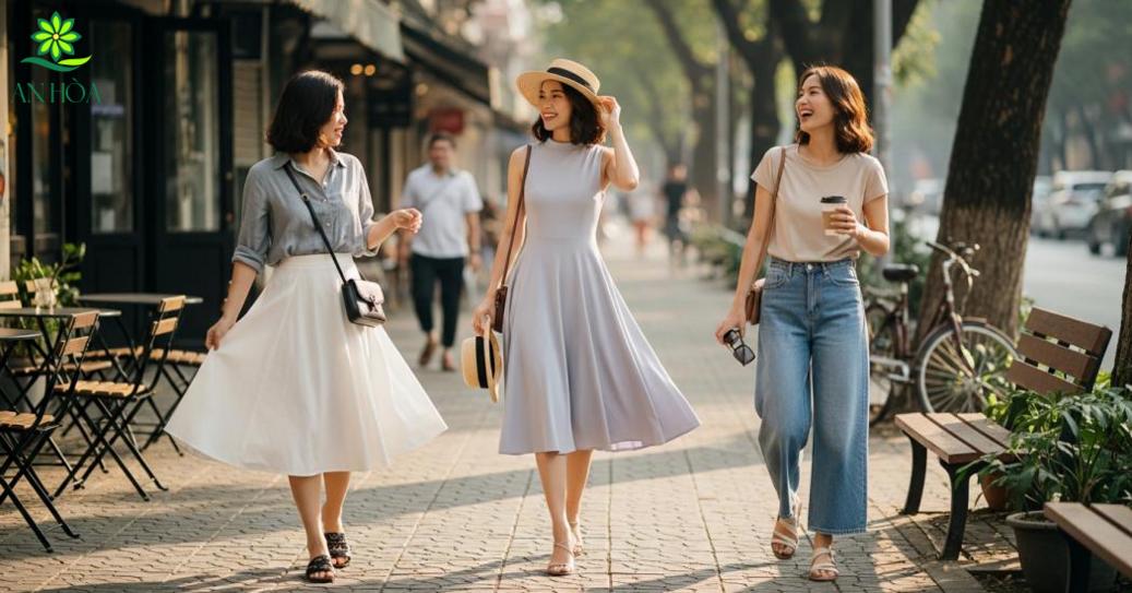 Set đồ mùa hè nhẹ nhàng, kín đáo cho đi chơi và dạo phố Set đồ mùa hè nhẹ nhàng, kín đáo cho đi chơi và dạo phố