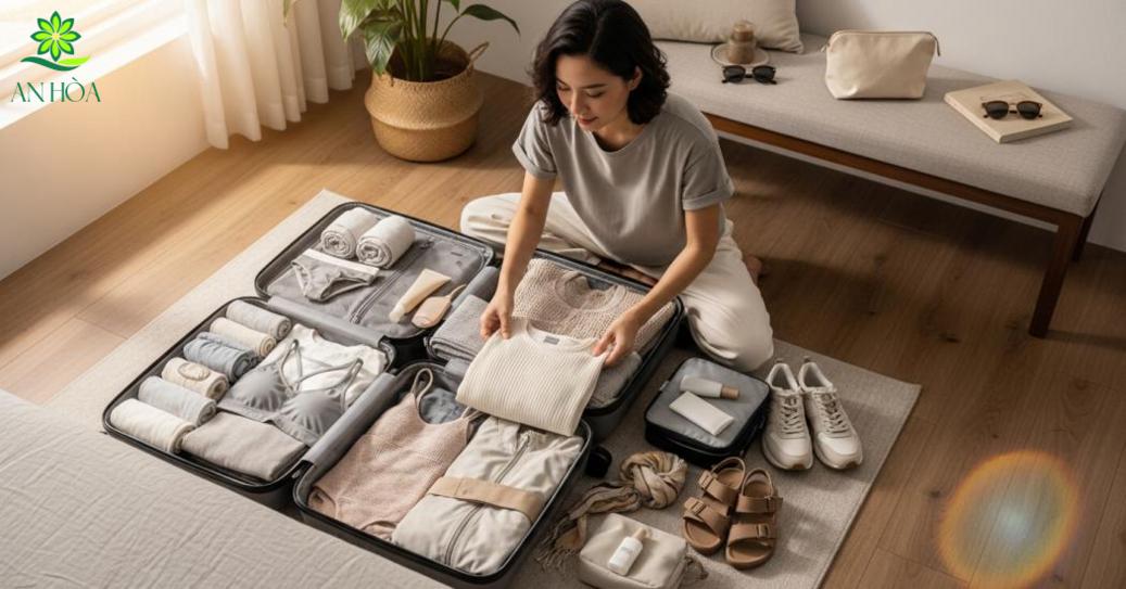 Một vali gọn nhẹ du lịch giúp tiết kiệm không gian và tránh mang vác nặng nề Một vali gọn nhẹ du lịch giúp tiết kiệm không gian và tránh mang vác nặng nề