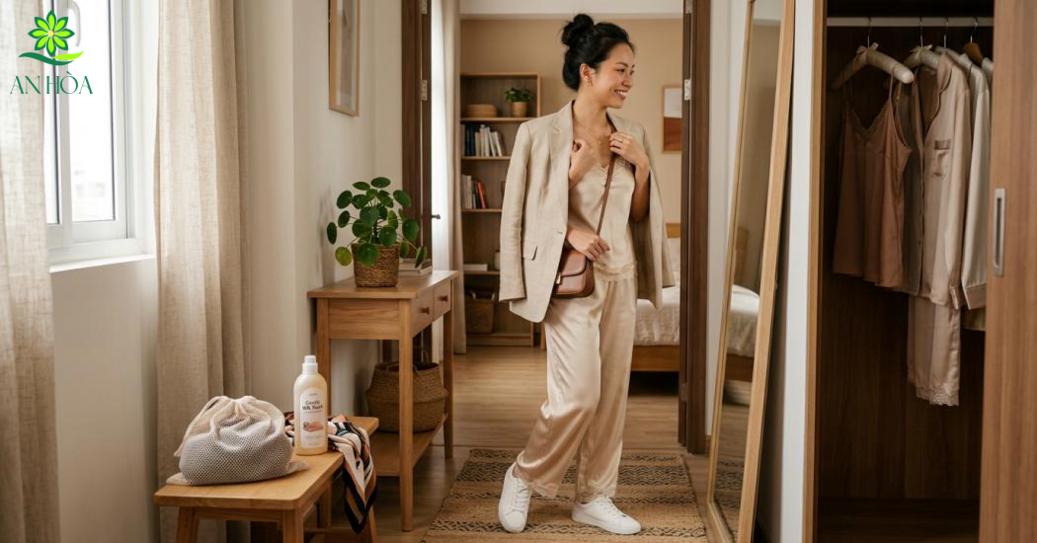 Gợi ý mua, bảo quản và phối đồ với đồ ngủ 2 dây
