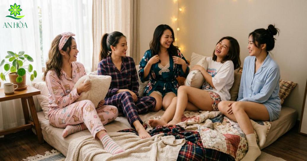 Các kiểu đồ ngủ cute phổ biến để chụp ảnh nhóm Các kiểu đồ ngủ cute phổ biến để chụp ảnh nhóm