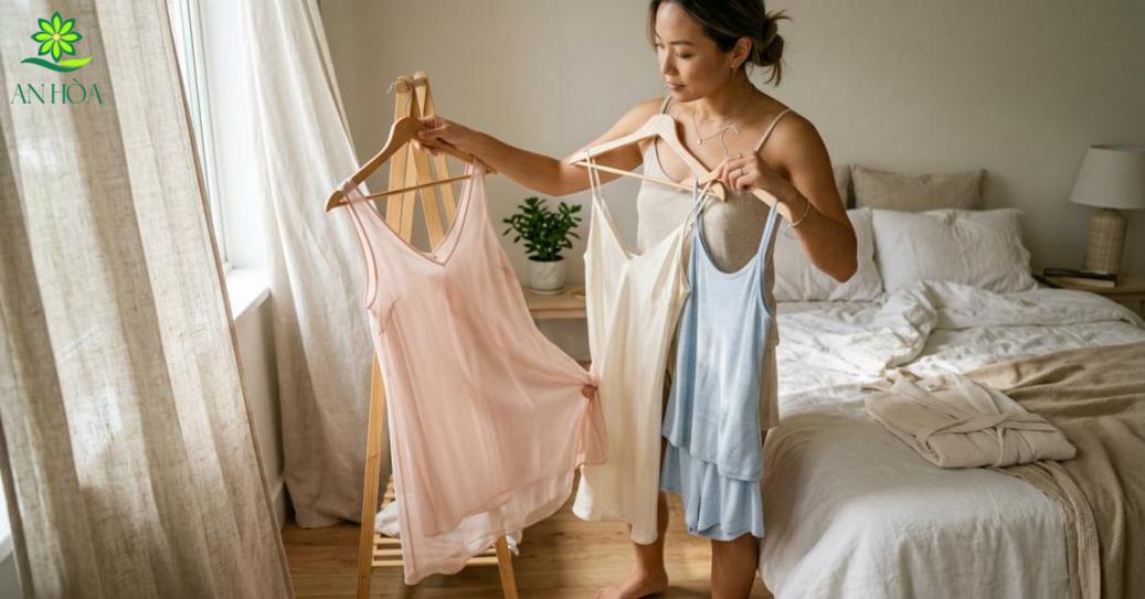 Chọn chất liệu cho đồ ngủ mỏng: mềm, thoáng và an toàn Chọn chất liệu cho đồ ngủ mỏng: mềm, thoáng và an toàn