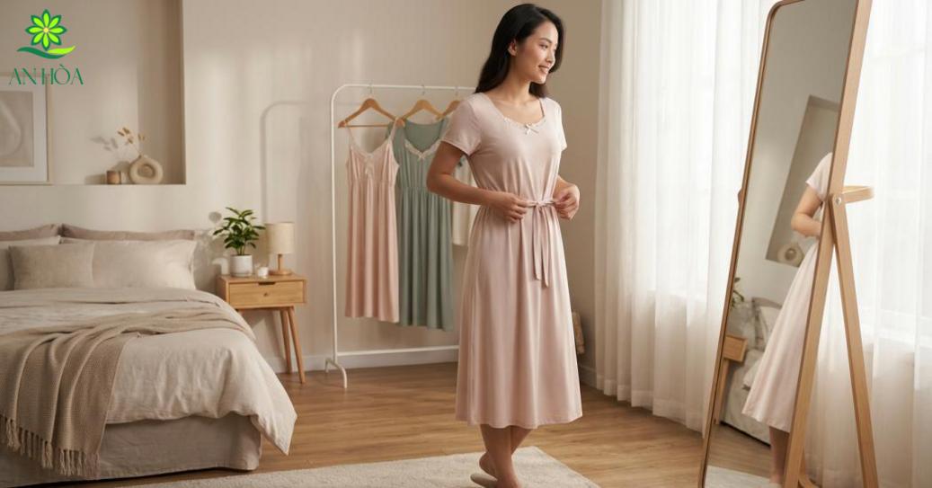 Cách chọn váy ngủ cho gái mặc váy ngủ: kín đáo nhưng tôn dáng Cách chọn váy ngủ cho gái mặc váy ngủ: kín đáo nhưng tôn dáng