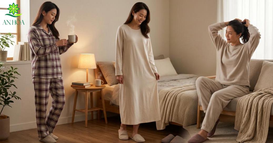Kiểu dáng và phong cách đồ ngủ mùa đông