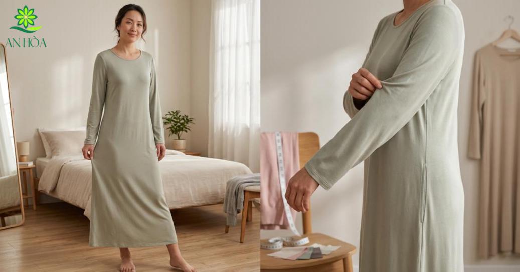 Chọn một chiếc váy ngủ dài đẹp không chỉ nằm ở chất liệu hay màu sắc, mà còn ở cách form dáng ôm vừa đủ để giữ sự kín đáo mà vẫn thoải mái Chọn một chiếc váy ngủ dài đẹp không chỉ nằm ở chất liệu hay màu sắc, mà còn ở cách form dáng ôm vừa đủ để giữ sự kín đáo mà vẫn thoải mái