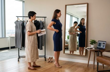 Váy công sở: hướng dẫn chọn tôn dáng và chuẩn văn phòng