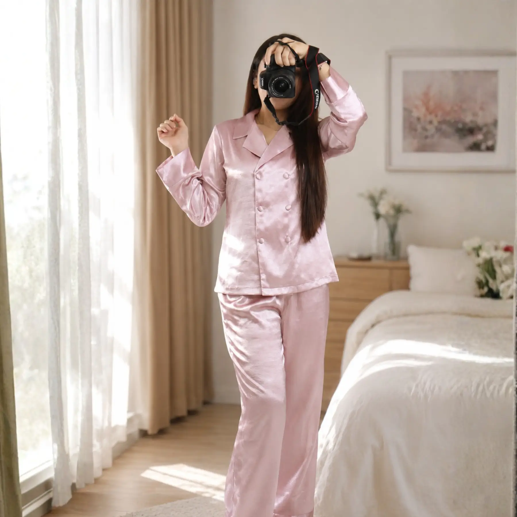 Set Mặc Nhà | Set đồ mặc nhà dáng dài cao cấp