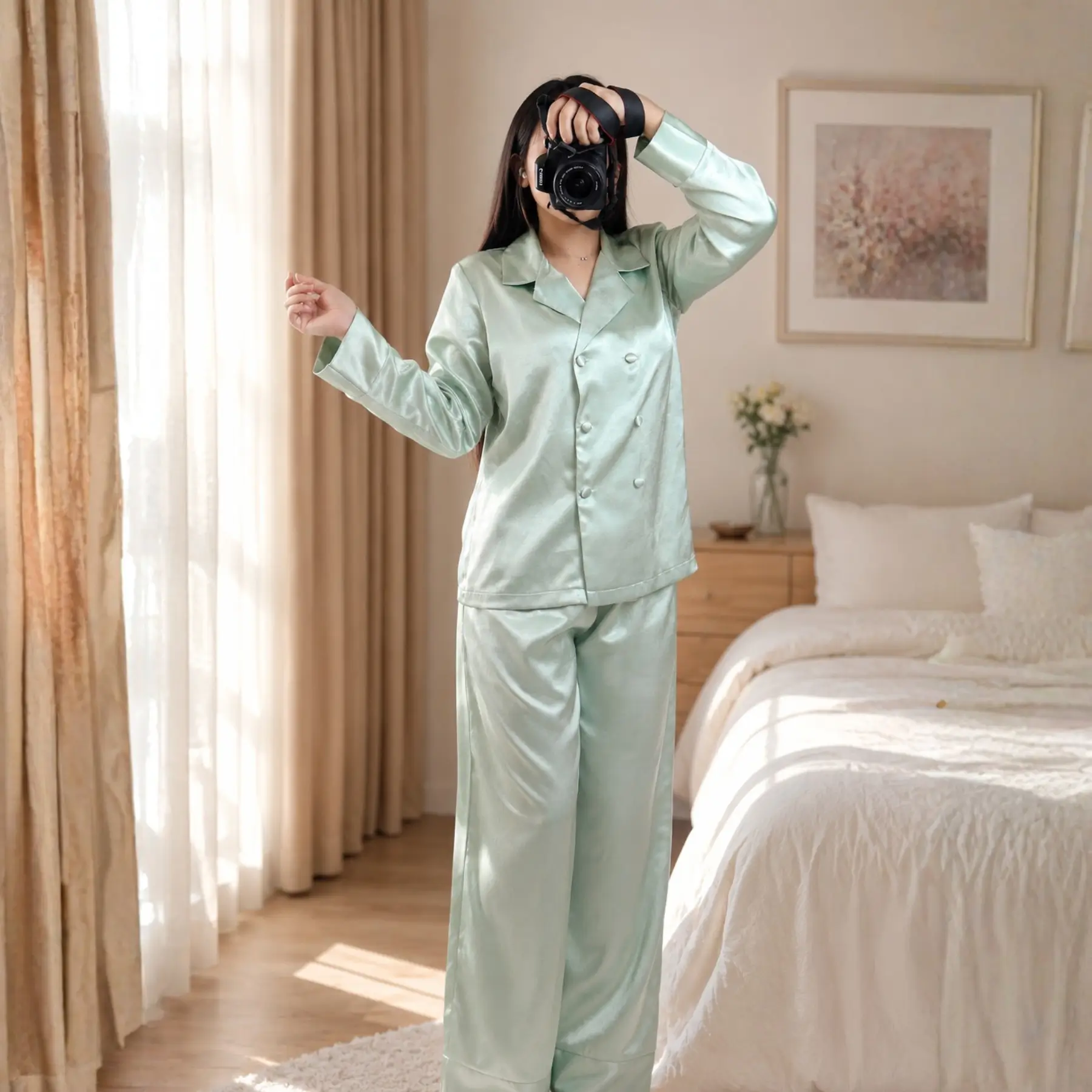 Set Mặc Nhà | Set đồ mặc nhà dáng dài cao cấp