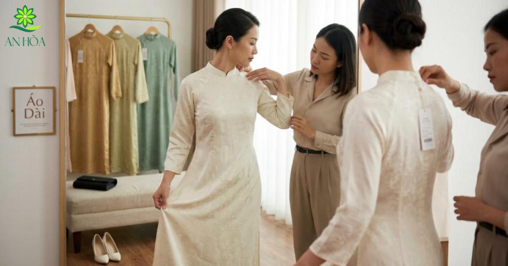 Chọn áo dài đúng dáng người sẽ khiến bạn tự tin hơn Chọn áo dài đúng dáng người sẽ khiến bạn tự tin hơn