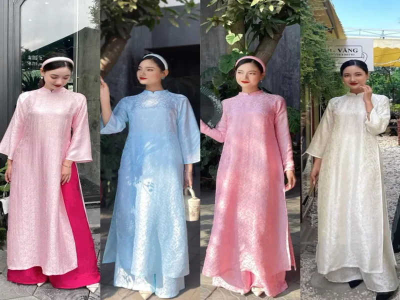 các kiểu áo dài trơn