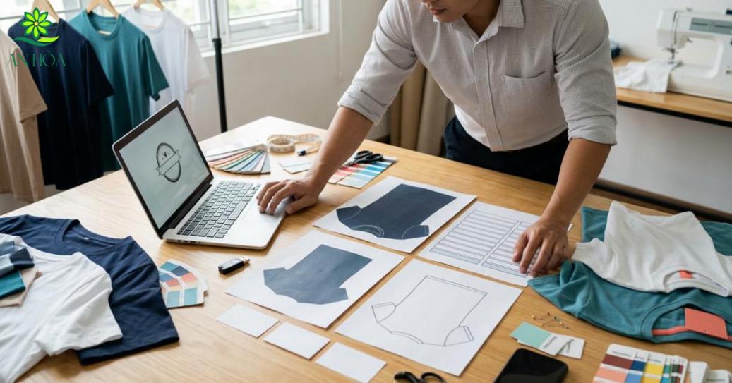 Quy trình đặt may áo thun đồng phục tại An Hòa