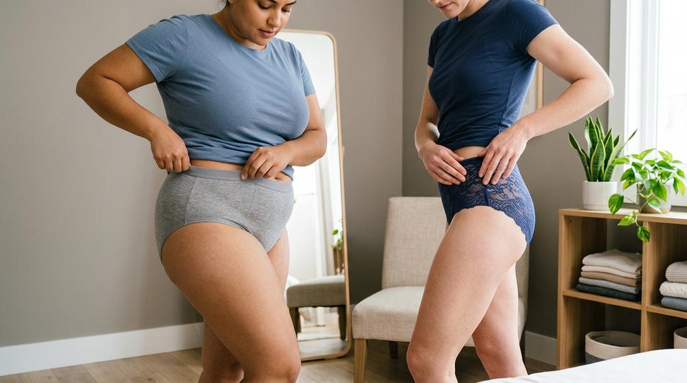 Quần lót phù hợp: chọn chất liệu và form cho sự thoải mái
