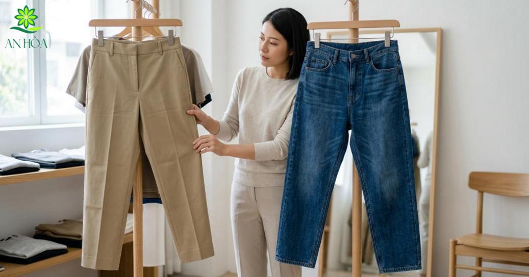 Chất liệu và chất quần quyết định độ đẹp khi mặc lâu