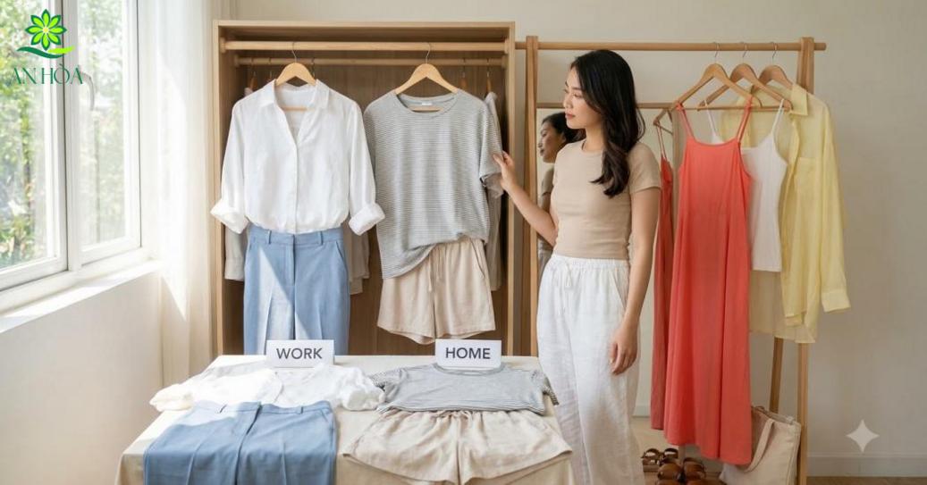 Nên chọn áo quần mùa hè theo nhu cầu sử dụng để đảm bảo sự chỉn chu, thoáng mát và thoải mái. Nên chọn áo quần mùa hè theo nhu cầu sử dụng để đảm bảo sự chỉn chu, thoáng mát và thoải mái.
