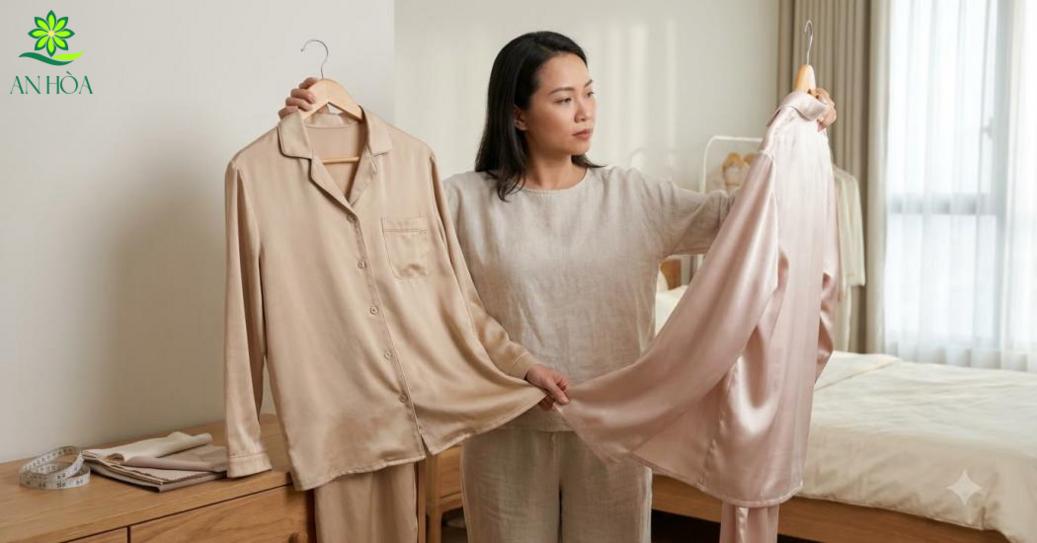 Cách chọn đồ bộ lụa theo chất liệu, phom dáng và mùa mặc Cách chọn đồ bộ lụa theo chất liệu, phom dáng và mùa mặc