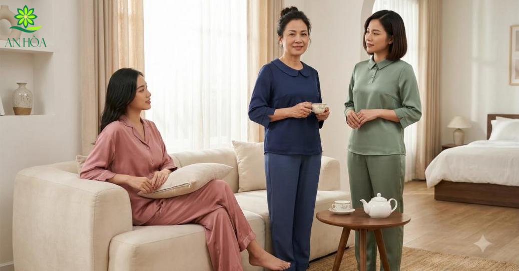 Gợi ý kiểu đồ bộ lụa dễ mặc theo độ tuổi và hoàn cảnh sử dụng Gợi ý kiểu đồ bộ lụa dễ mặc theo độ tuổi và hoàn cảnh sử dụng