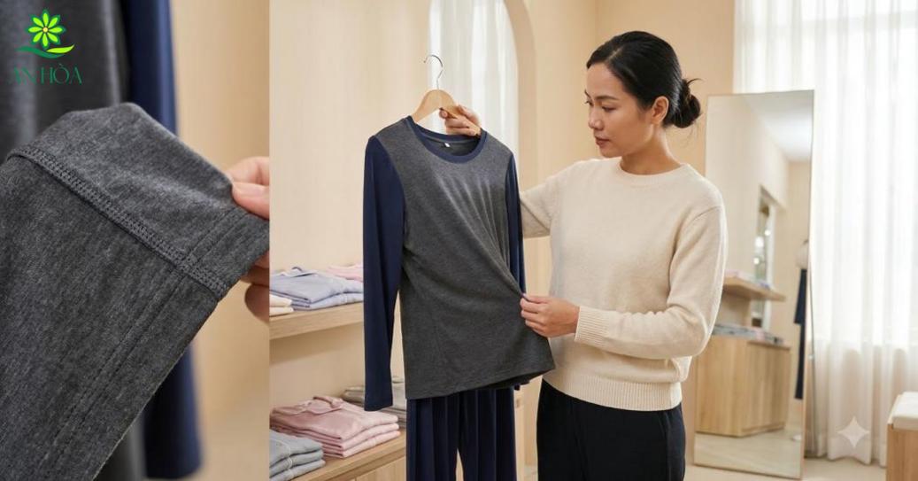 Nên chọn pijama nữ dài qua phom dáng rộng rãi, chất vải có độ rủ và đường may bền đẹp. Nên chọn pijama nữ dài qua phom dáng rộng rãi, chất vải có độ rủ và đường may bền đẹp.
