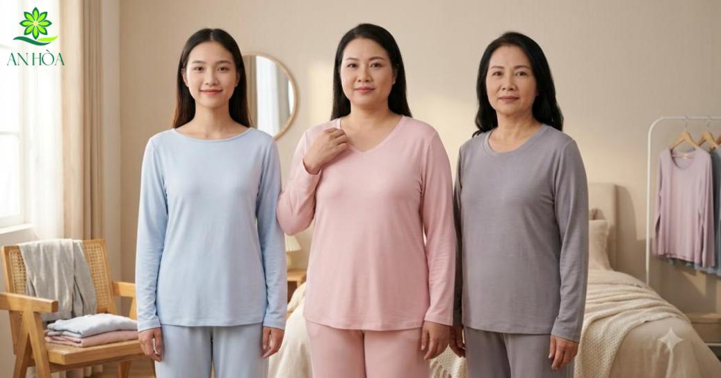 Chọn cổ áo đồ bộ theo dáng người để mặc đẹp và thoải mái hơn