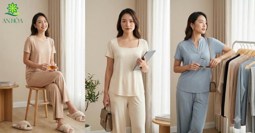 So sánh các kiểu cổ áo đồ bộ dễ ứng dụng nhất