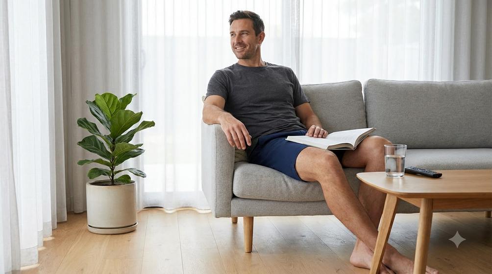 Quần đùi nam mặc ở nhà: Cách chọn mát, gọn và thoải mái