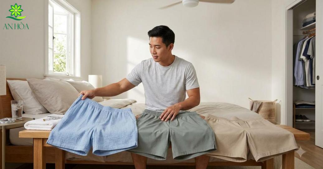 Chọn đúng chất liệu quần đùi nam giúp người mặc thoải mái, thoáng mát và giữ form tốt.