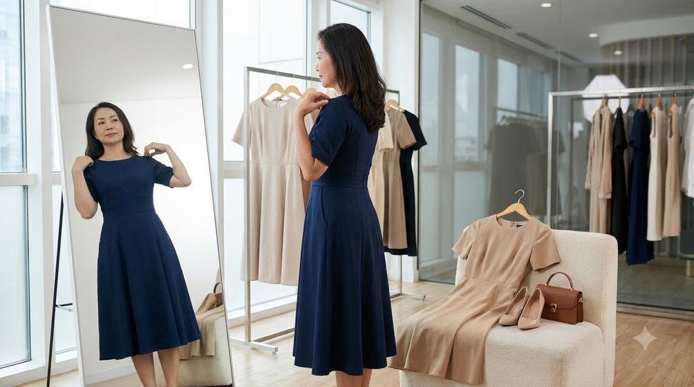 Đầm chữ A: Cách chọn phom tôn dáng theo từng vóc dáng 11 Đầm chữ A: Cách chọn phom tôn dáng theo từng vóc dáng