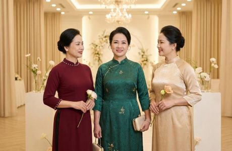 Các mẫu áo dài đẹp sang trọng: Chọn dáng tôn da, hợp tiệc