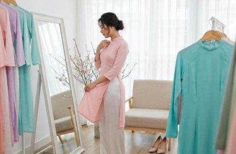 Shop bán áo dài cách tân tà ngắn: chọn chuẩn dáng người