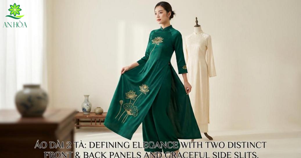 Áo dài 2 tà tạo dáng thanh thoát, mềm mại và vẫn kín đáo Áo dài 2 tà tạo dáng thanh thoát, mềm mại và vẫn kín đáo