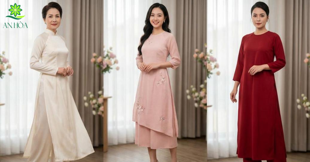 Chọn kiểu áo dài 2 tà theo vóc dáng, độ tuổi và hoàn cảnh mặc Chọn kiểu áo dài 2 tà theo vóc dáng, độ tuổi và hoàn cảnh mặc