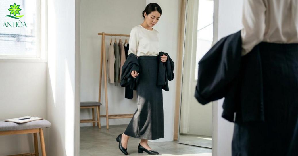 Chọn kiểu chân váy suông dài theo vóc dáng và hoàn cảnh Chọn kiểu chân váy suông dài theo vóc dáng và hoàn cảnh