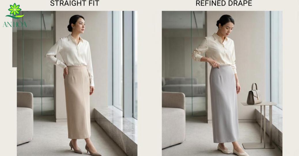 Vì sao chân váy suông dài phù hợp với phong cách thanh lịch? Vì sao chân váy suông dài phù hợp với phong cách thanh lịch?