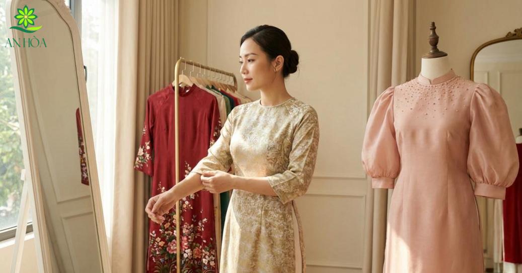 Những mẫu áo dài cổ tròn tay lỡ nổi bật theo kiểu dáng và chi tiết Những mẫu áo dài cổ tròn tay lỡ nổi bật theo kiểu dáng và chi tiết