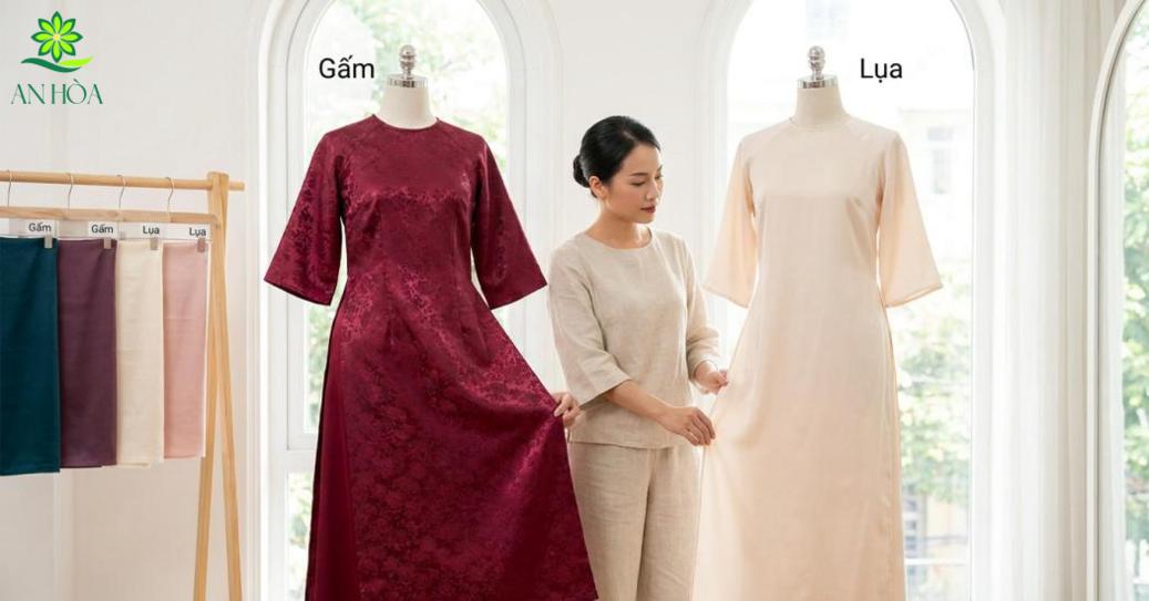 Chất liệu và màu sắc quyết định độ sang của áo dài cổ tròn tay lỡ Chất liệu và màu sắc quyết định độ sang của áo dài cổ tròn tay lỡ