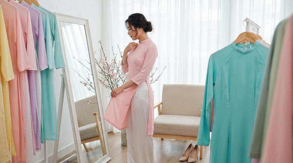 Shop bán áo dài cách tân tà ngắn: chọn chuẩn dáng người 11 Shop bán áo dài cách tân tà ngắn: chọn chuẩn dáng người