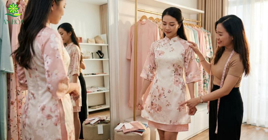 Chọn tà áo, chất liệu và họa tiết phù hợp vóc dáng, hoàn cảnh Chọn tà áo, chất liệu và họa tiết phù hợp vóc dáng, hoàn cảnh